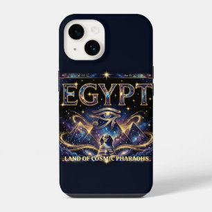 Coque Pour iPhone 14 Art de la pyramide cosmique de l'œil d'Horus égypt
