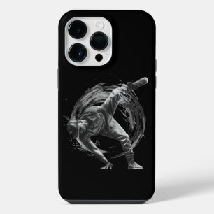 Coque Pour Pour iPhone 14 Pro Max Art de mouvement monochrome de style urbain Breakd