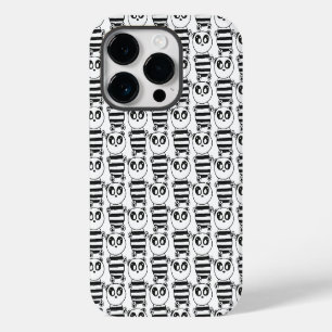 Coque Pour iPhone 14 Plus Art de panda noir et blanc ludique