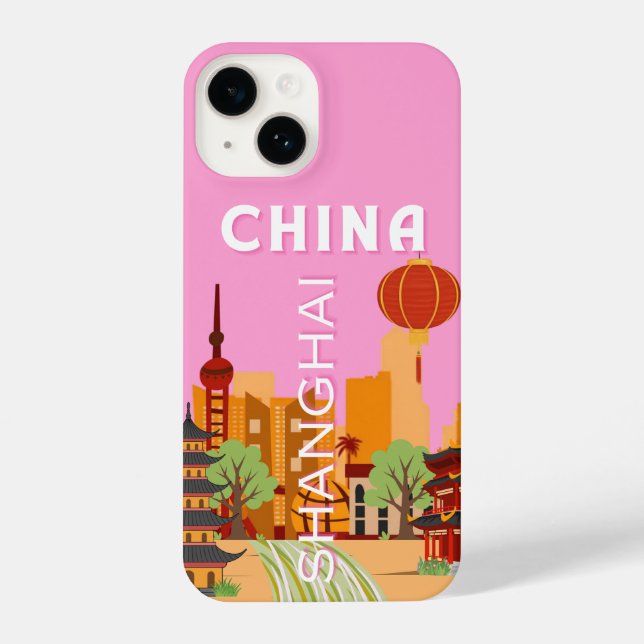 Coque iPhone Art de voyage Chine Shanghai (Verso)