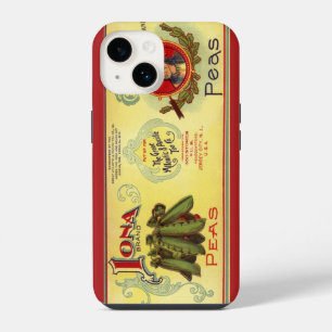 Coque Pour iPhone 14 Art d'étiquette de canette de légumes vintage, pet