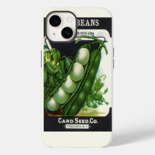 Coque Pour iPhone 14 Art d'étiquette de paquet de graines vintage, hari