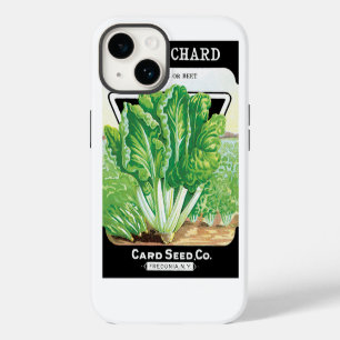 Coque Pour iPhone 14 Art d'étiquette de paquet de graines vintage, légu
