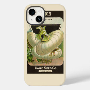 Coque Pour iPhone 14 Art d'étiquette de paquet de graines vintage Oigno