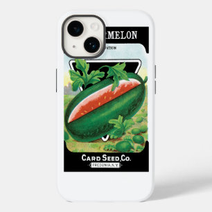 Coque Pour iPhone 14 Art d'étiquette de paquet de graines vintage, past