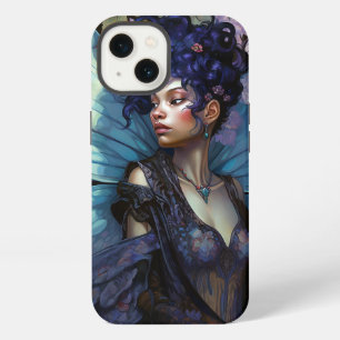 Etui iPhone 13 Art d'Imaginaire Fée Noire Africain