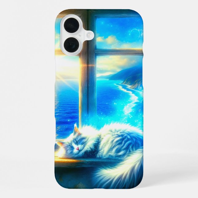 Coque iPhone Art du chat (Verso)