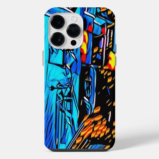 Coque iPhone Art du déjeuner de l'espace de travail (Verso)