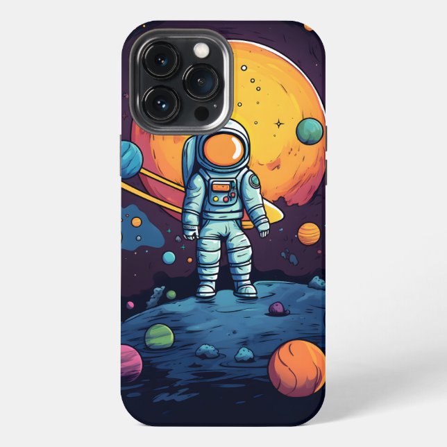 Coque iPhone Art Explorateur de l'espace  (Verso)