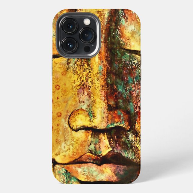 Coque iPhone Art facial Abstrait (Verso)