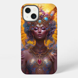 Etui iPhone 13 Art Fantastique de Déesse Ailée