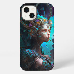 Etui iPhone 13 Art fantastique de fée cybernétique