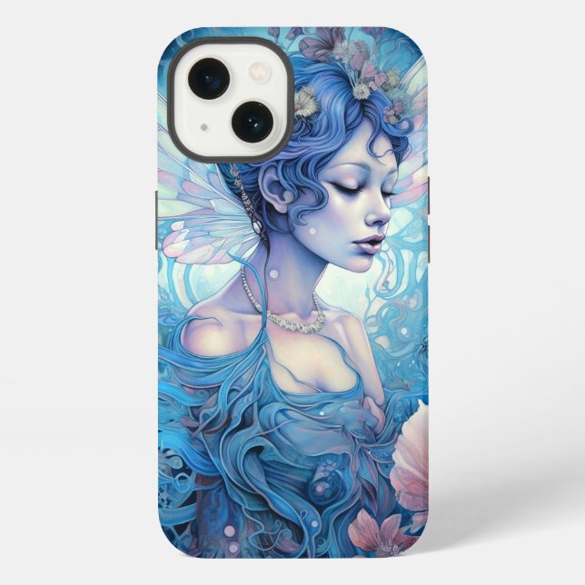 Coque iPhone Art fantastique de la Fée Bleue (Verso)