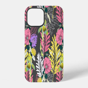 Coque iPhone 12 Art Fleur Tropical : Motif original.