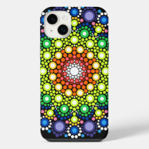 Art Fractal Floral Dotée Rétro Mandala