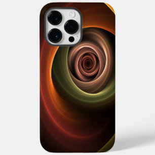 Coque Pour Pour iPhone 14 Pro Max Art fractal moderne abstrait en spirale 3D couleur