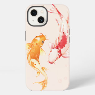 Etui iPhone 13 art minimaliste japonais yin yang