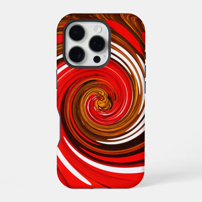 Coque iPhone Art mixte rouge (Verso)