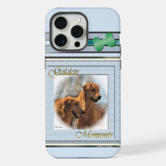 Coque iPhone 15 Pro Max Art moderne Golden Retriever Chien