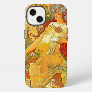 Etui iPhone 13 Art Nouveau Automne d'Alphonse Mucha