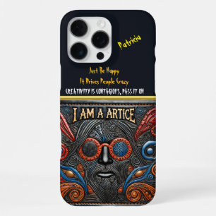 Coque iPhone 16 Pro Max Art œil gras avec des textures riches