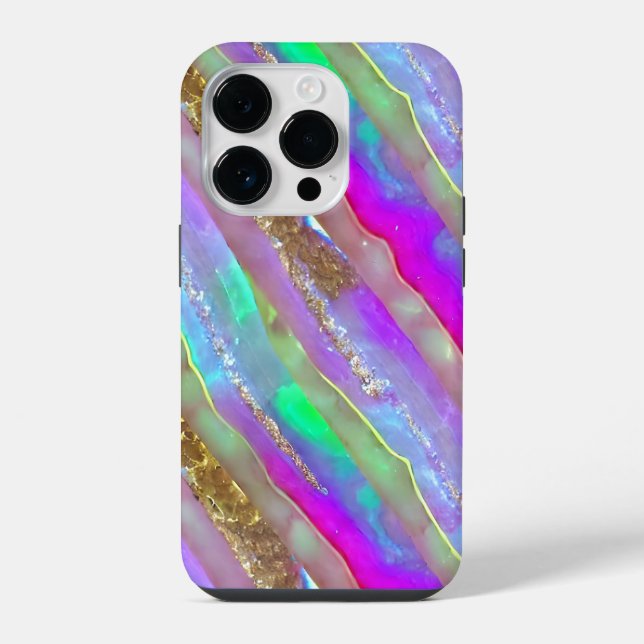 Coque iPhone Art Verre Abstrait (Verso)
