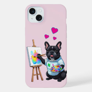 Coque iPhone 15 Plus Artiste Bouledogue Français French Bulldog