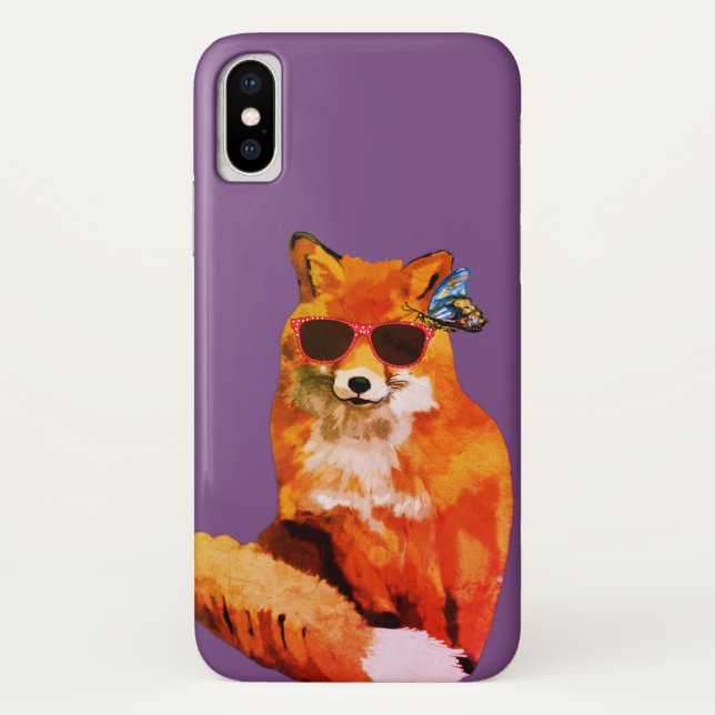Coque iphone artistique Red Fox (Dos)