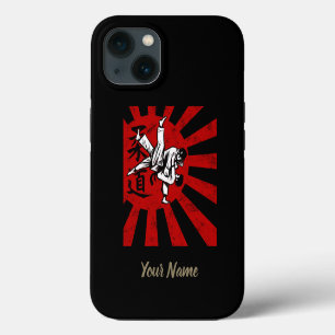 Etui iPhone 13 Arts Martiaux Judo Conception Rétro Vintage Japona