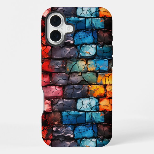 Coque iPhone Artsy Brick Wall (Verso)