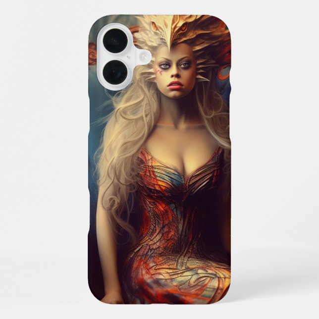 Coque iPhone Artsy Lady (Verso)