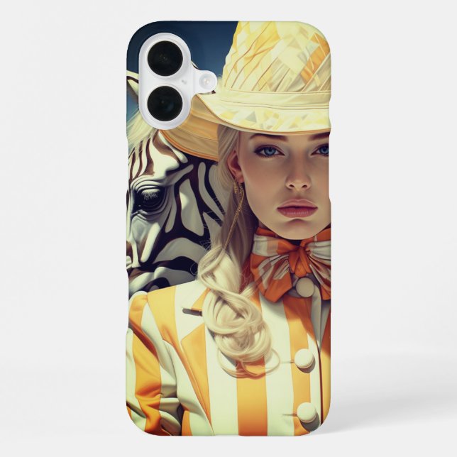 Coque iPhone Artsy Lady (Verso)
