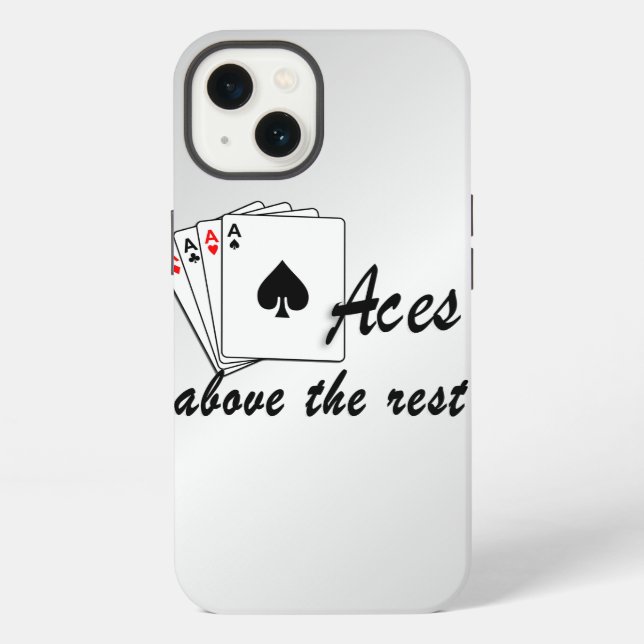 Coque iPhone As au-dessus du reste argent (Verso)