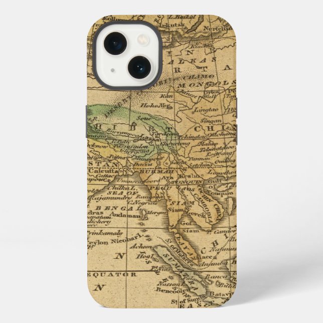 Coque iPhone Asia  Map by Worcester (Verso)