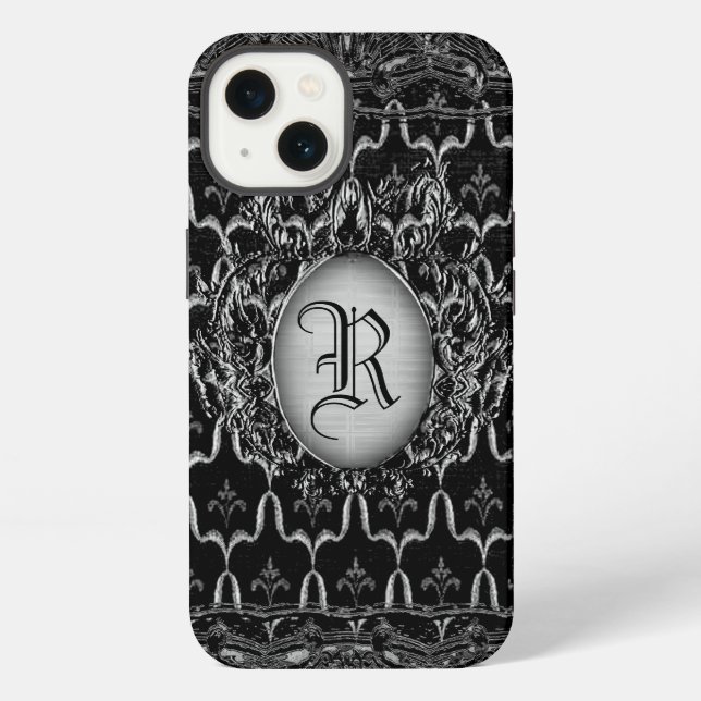 Coque iPhone Aspley Monogramme ombré (Verso)