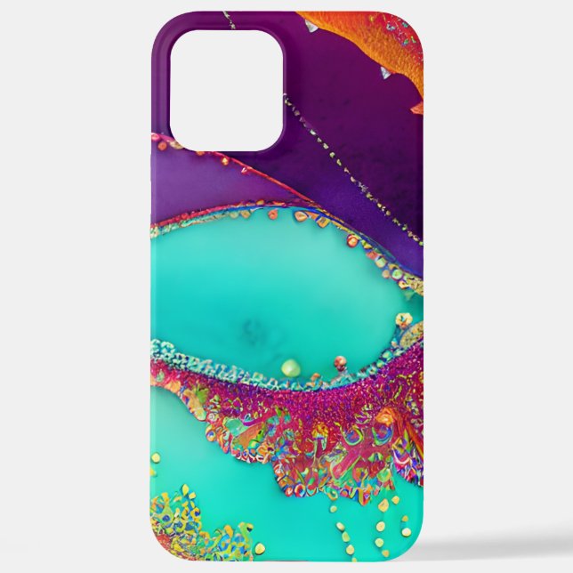 Coque iPhone Assez d'Art de Plage Abstrait (Verso)
