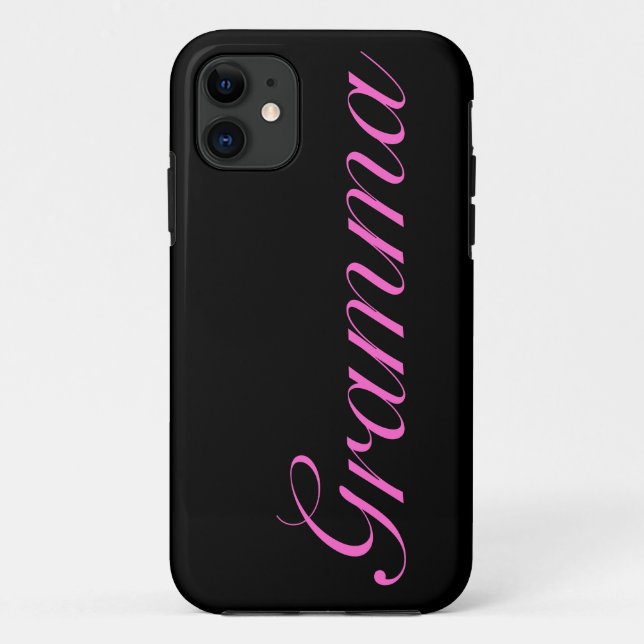 Coque iphone assez noir de gramma (Dos)