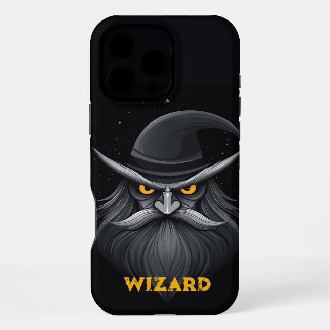 Coque iPhone Assistant en colère Noir (Verso)