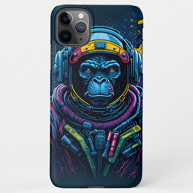 Coque iPhone astronaut monkey (Dos)