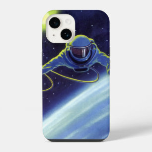 Coque Pour iPhone 14 Astronaute de science-fiction vintage en sortie ex