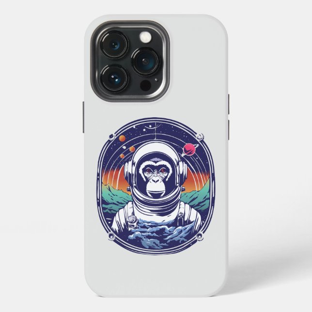 Coque iPhone Astronaute du singe spatial (Dos)