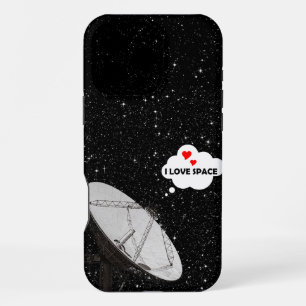 Coque iPhone 16 Pro Max Astronomie Thème Satellite Plat Fond Étoiles