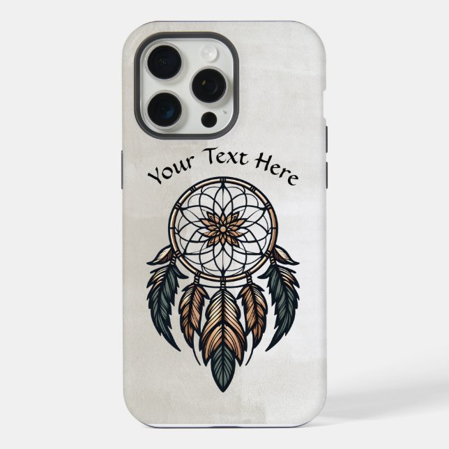 Coque iPhone Attrape-rêve boho (Verso)