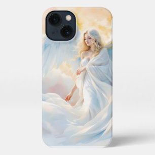 Etui iPhone 13 Aube céleste - Ange de Paix et de Lumière