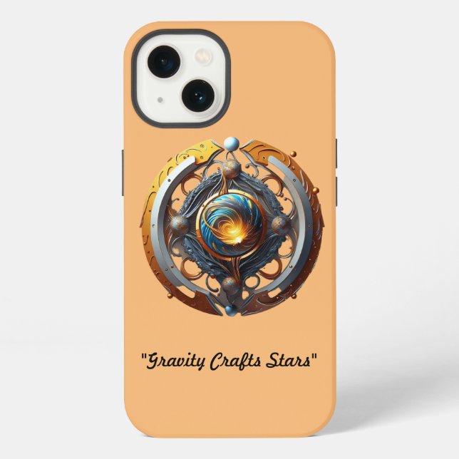 Coque iPhone "Aube cosmique" (Verso)