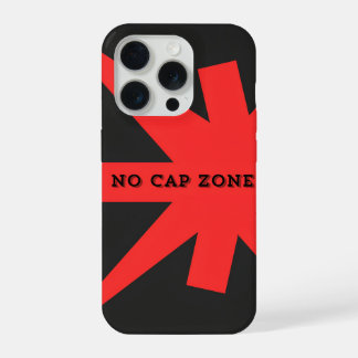 Coque iPhone 15 Pro Aucune zone Casquette Gras Art Rouge Imprimer