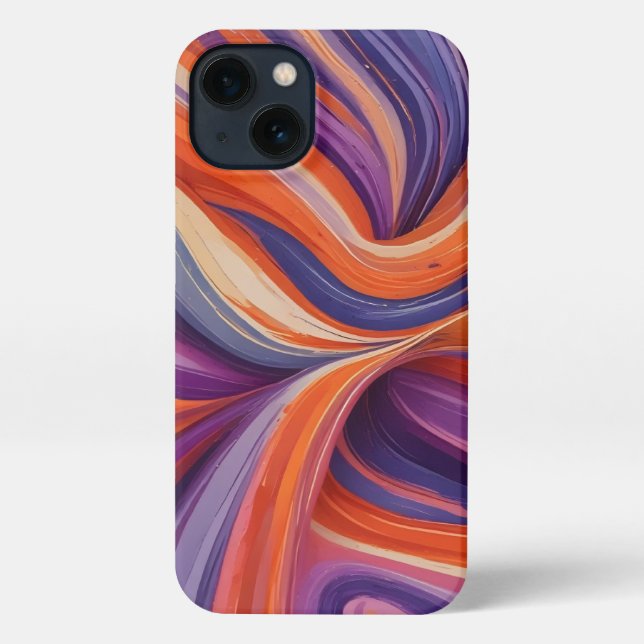 Coque iPhone Aurantiacum, Violaceum et Caeruleum (Verso)