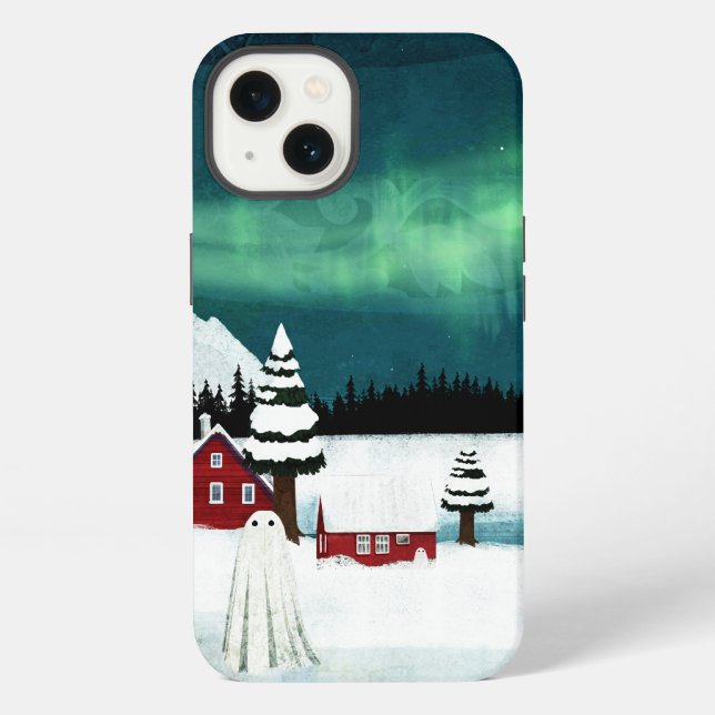 Coque iPhone auréoles du nord (Verso)