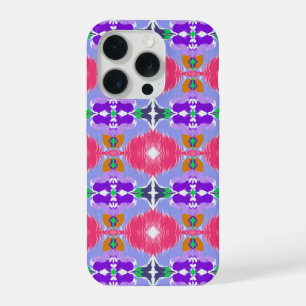 Coque iPhone 15 Pro Aurore Vive Kaléidoscope Fleur Électrique