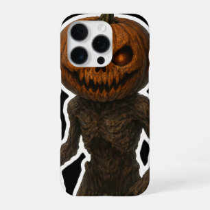 Coque iPhone 16 Pro Autocollant de monstre citrouille effrayant d'Hall